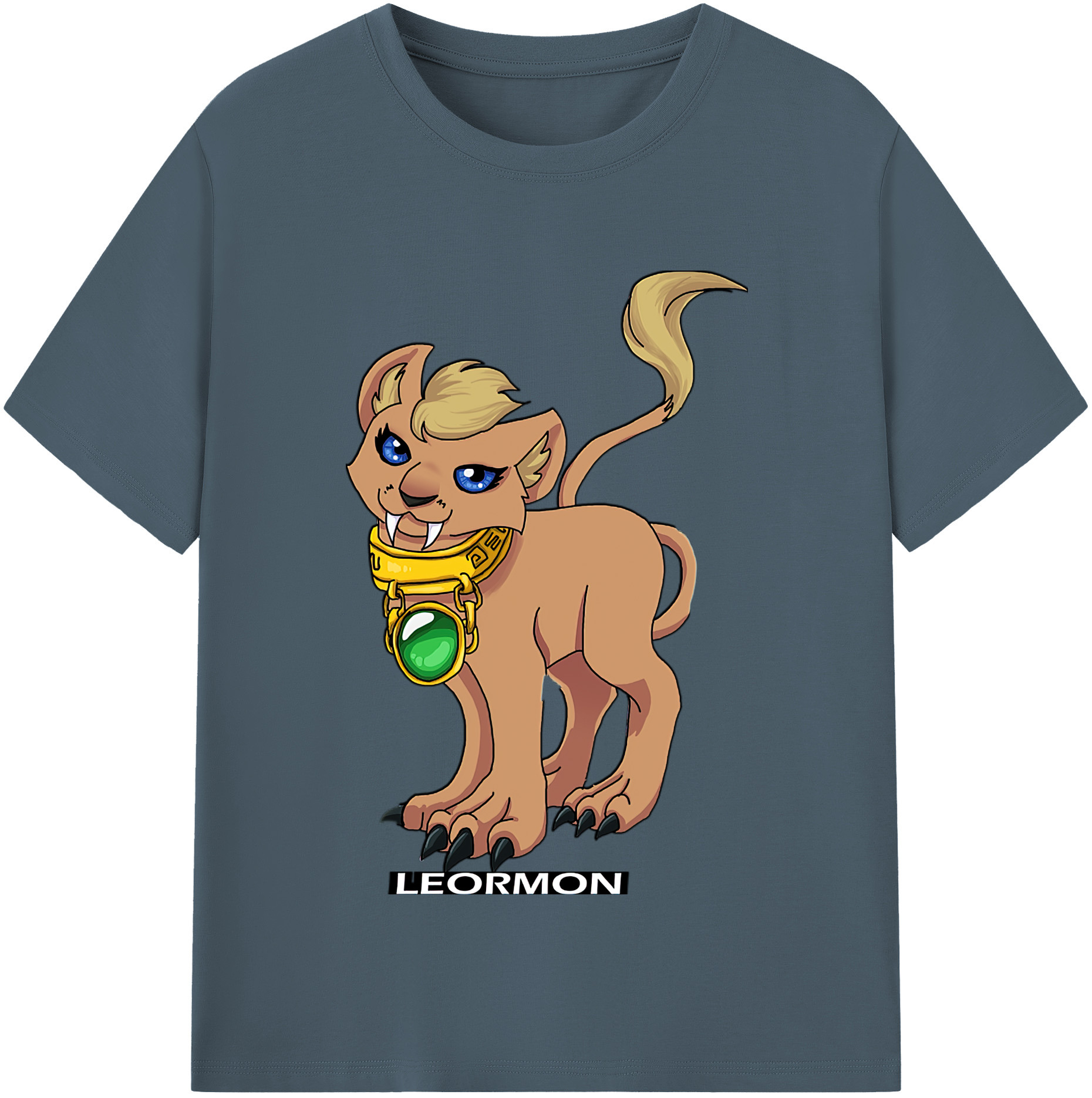 （画像用） Digimon デジタルモンスター/デジモン 綿100％半袖Tシャツ（フロントプリント）